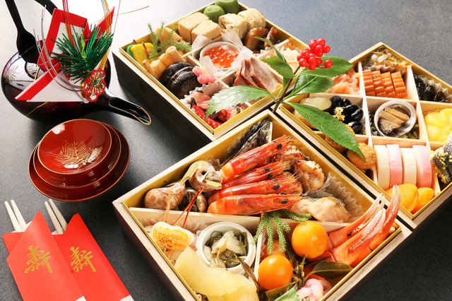 お正月を祝う日本のお節料理